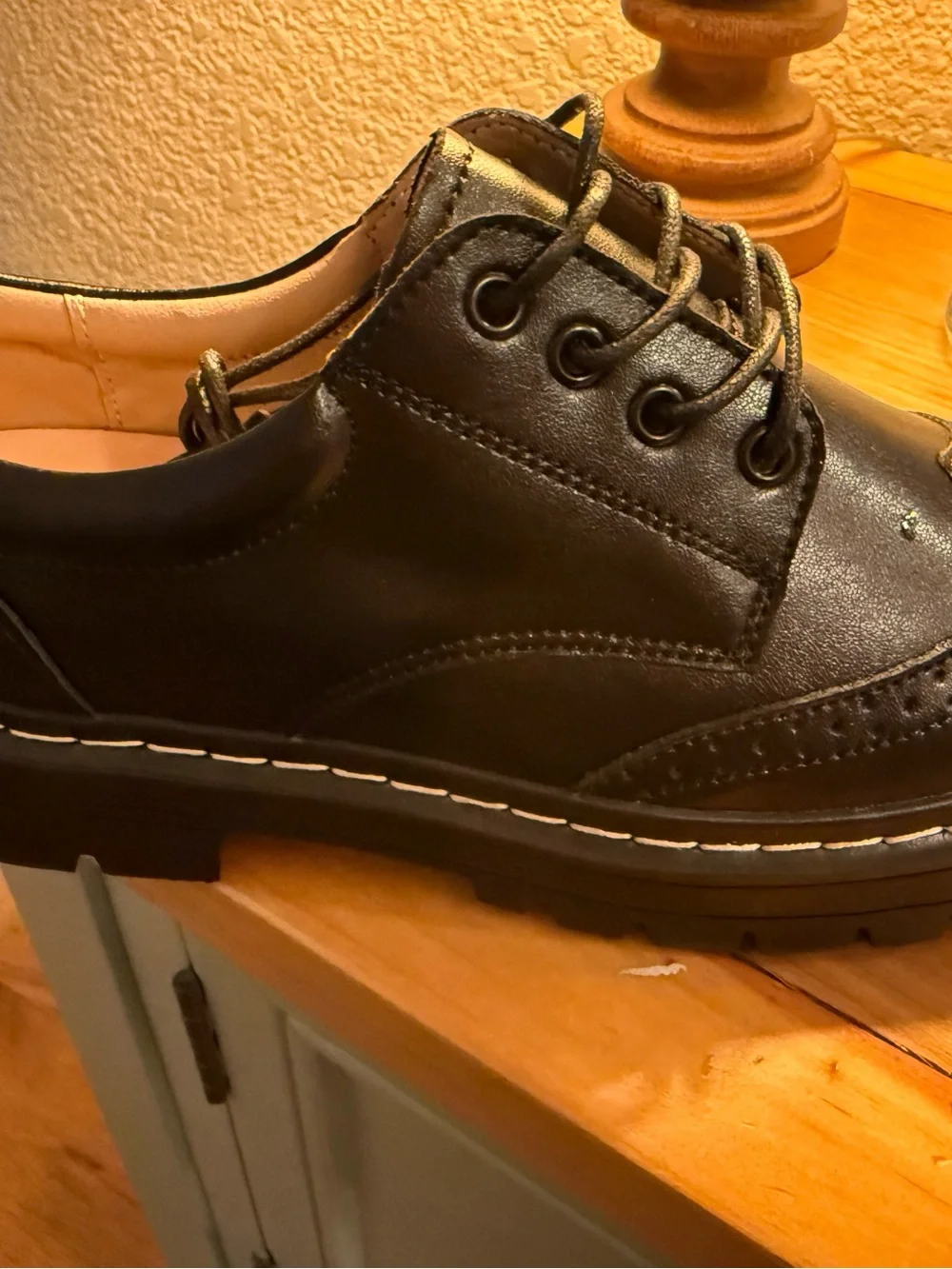 Women's Oxford Shoe,Wingtip Brogue,Non-Slip School Dress Shoes 8